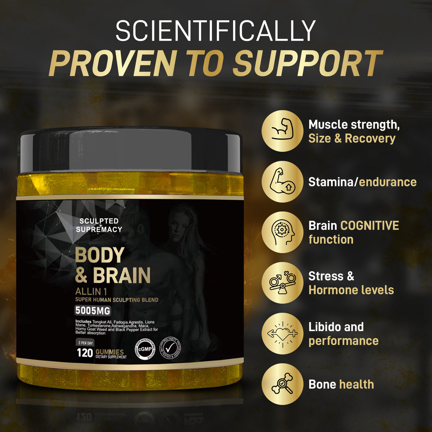 Sculpted Supremacy's: Body & Brain ALL IN ONE Super Blend (2 Months Supply!)