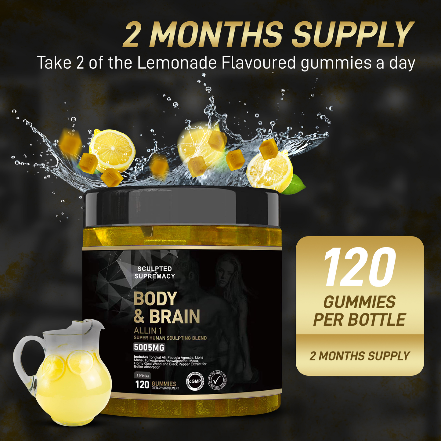 Sculpted Supremacy's: Body & Brain ALL IN ONE Super Blend (2 Months Supply!)